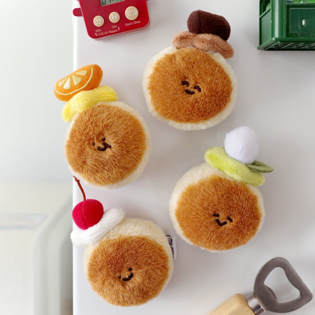 雨过山原创bomboloni毛绒挂件甜甜圈磁吸可爱包挂迷你甜品钥匙扣 - 钥匙链/钥匙包 - 其他材质 