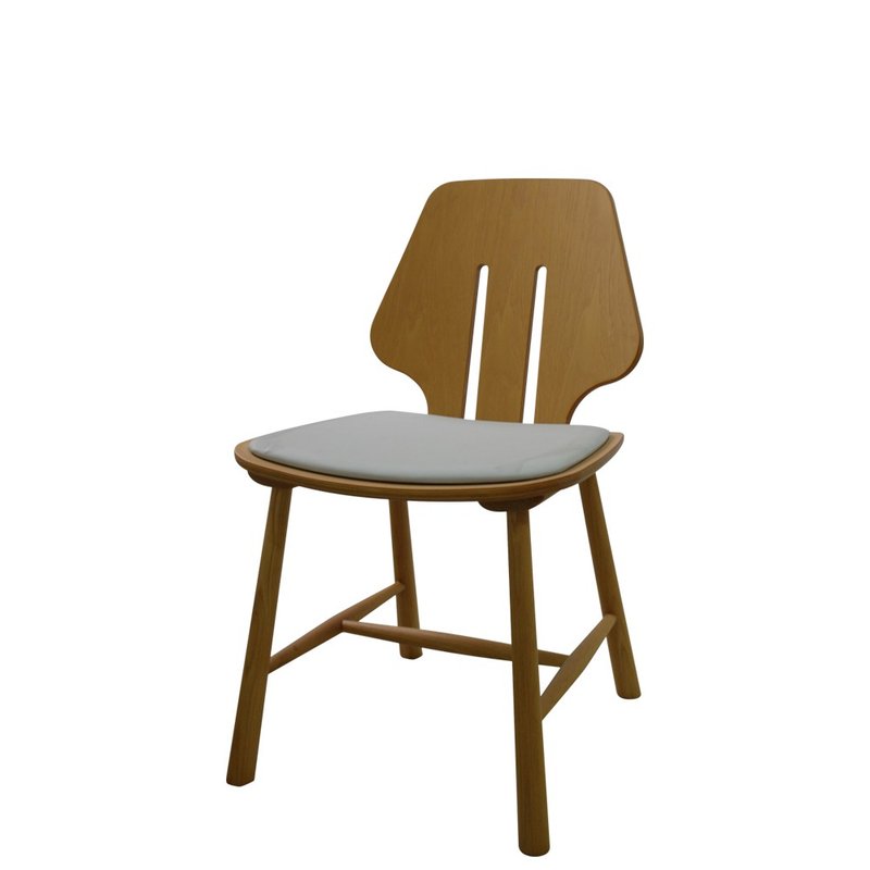 展示品出清 / 可爱造型木椅 - 椅子/沙发 - 人造皮革 白色