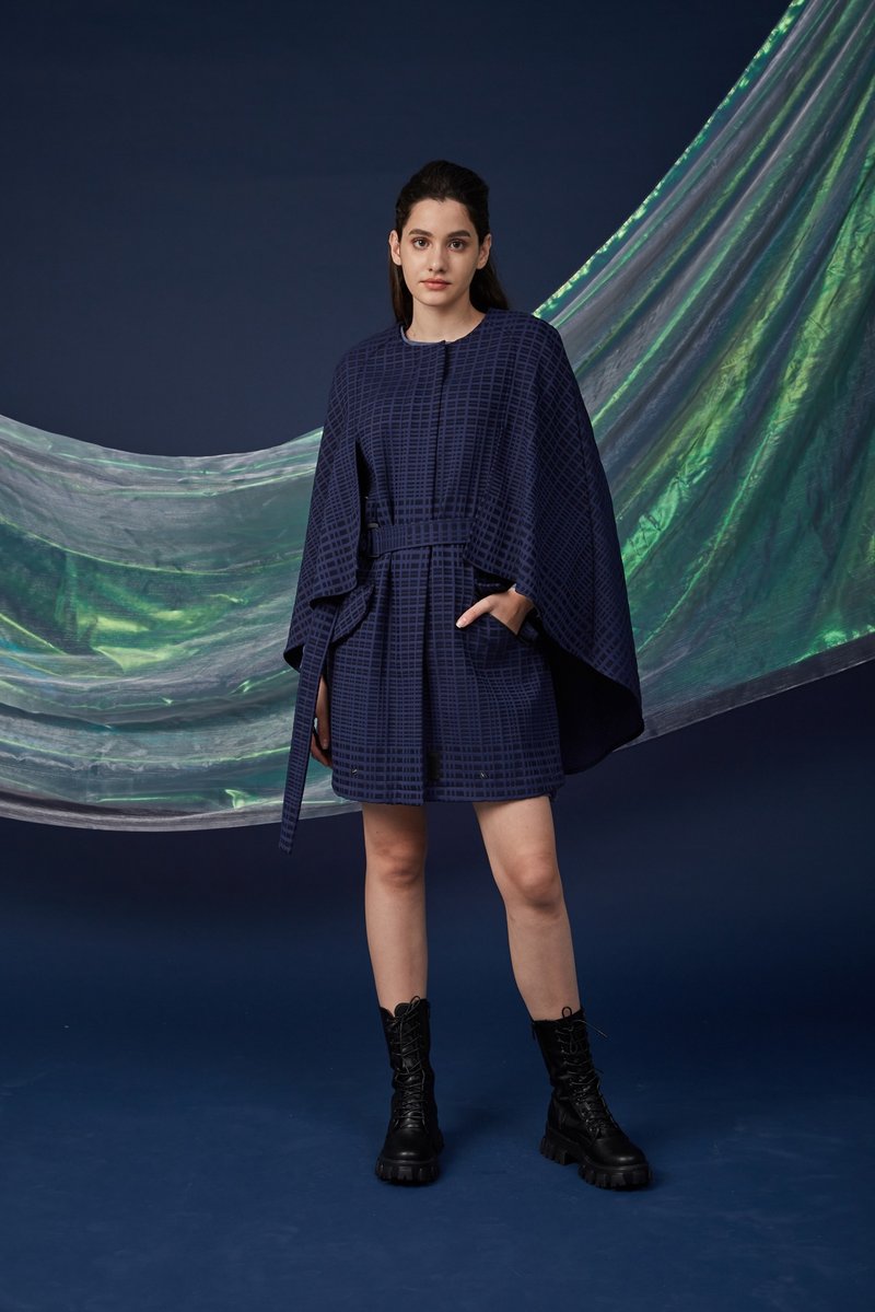 防泼抑菌造型斗篷 (20W1JK02) - 女装休闲/机能外套 - 尼龙 