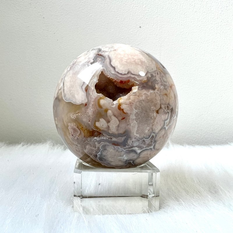 粉樱花玛瑙球 | 水晶 | 水晶球 | 水晶摆件 - 摆饰 - 水晶 多色