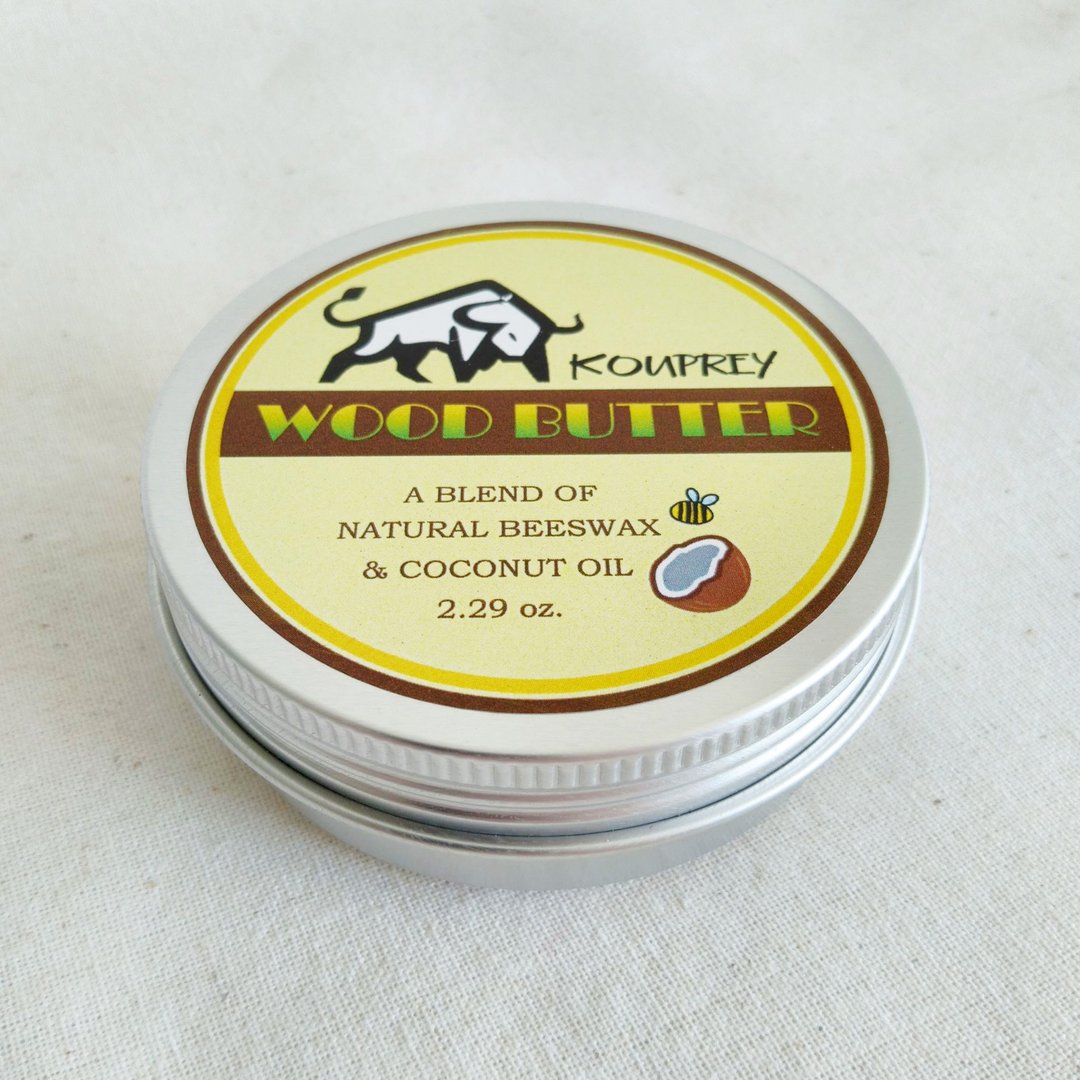 KOUPREY Wood Butter Cutting Board Cream Spoon ฺButter Conditioner Wax - 其他 - 蜡 白色
