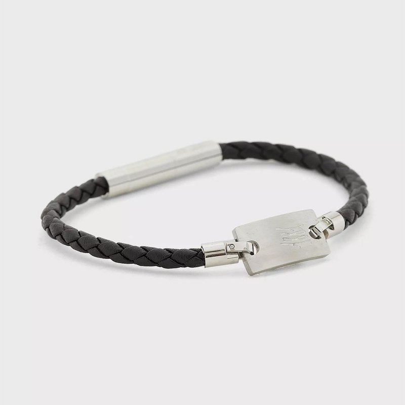 CERRUTI 1881 限量2折 经典不锈钢皮革手环 全新专柜展示品 - 手链/手环 - 其他金属 