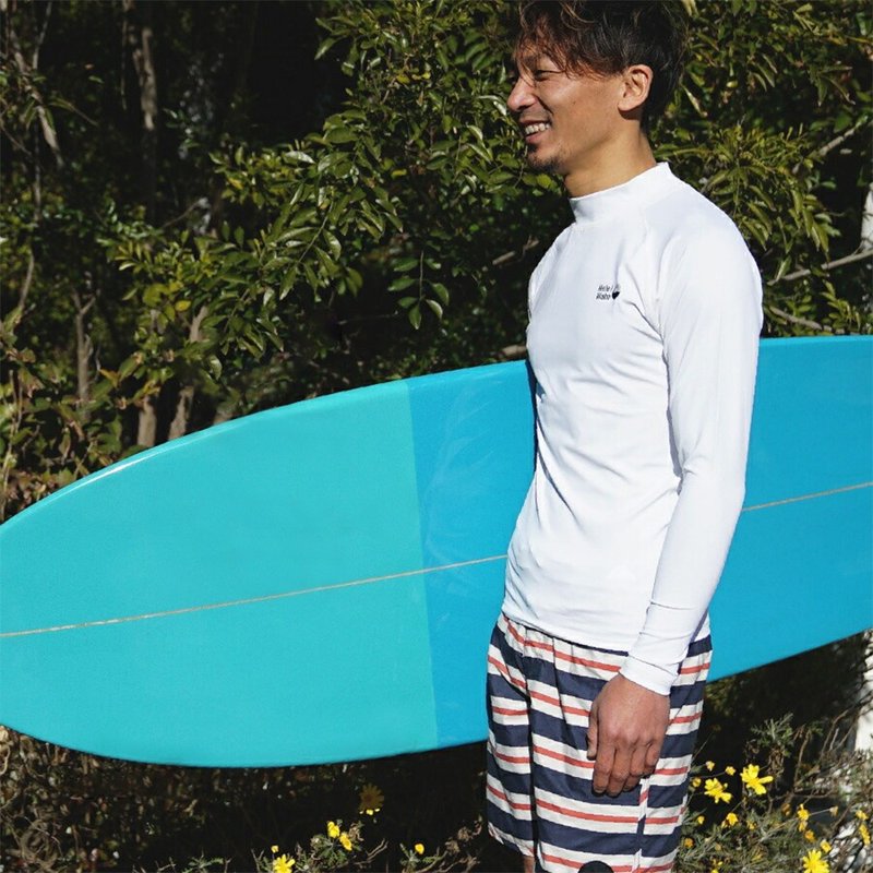 【HeleiWaho】长袖水母防晒衣(男)-经典素色 - 男装泳裤 - 尼龙 多色