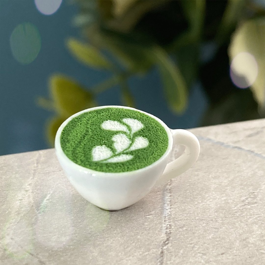 ~轻柔 一口入魂的午後~【接单制作】迷你模型 抹茶 - 玩偶/公仔 - 粘土 绿色