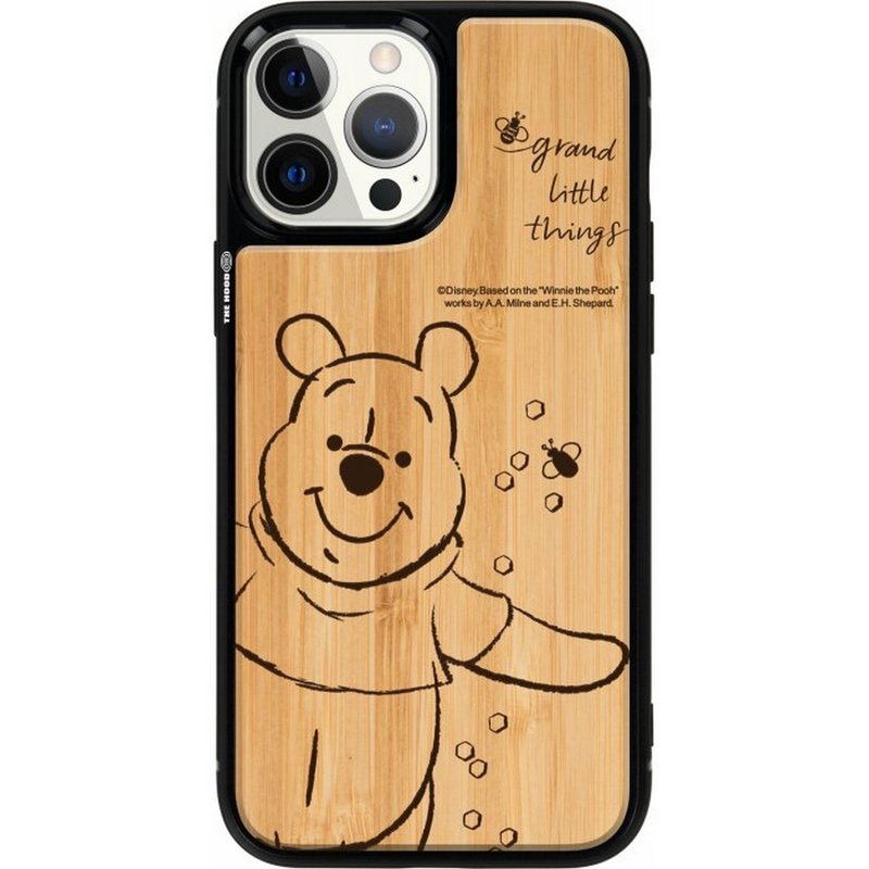 迪士尼小熊维尼 iPhone 15 Pro天然木保护殻case magsafe 5625 - 手机壳/手机套 - 木头 多色