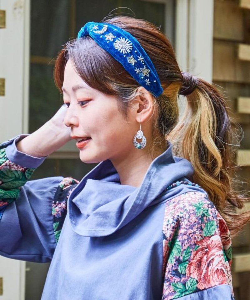 印度制日月宝石发带 - 发饰 - 棉．麻 