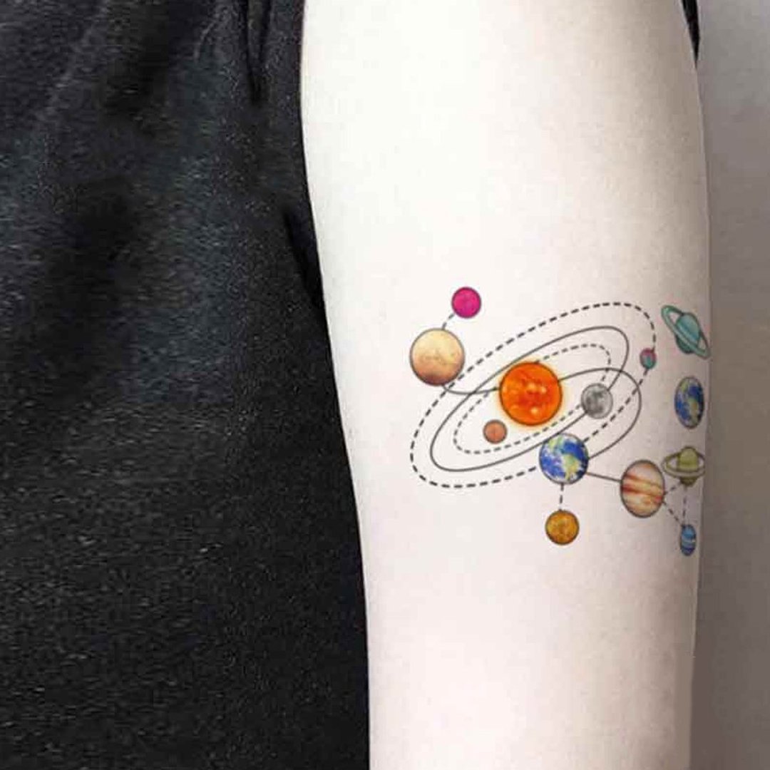 发3张-【多元宇宙】刺青纹身TU防水仿真紋身貼紙 - 纹身贴 - 纸 多色