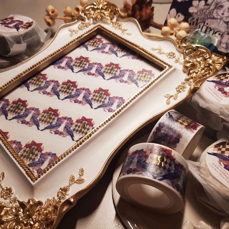 不寻常旅程 烫金纸胶带 - 纸胶带 - 纸 蓝色