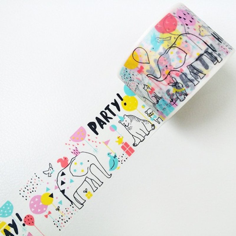 Aimez le style 38mm和纸胶带 (05328 快乐派对) - 纸胶带 - 纸 多色