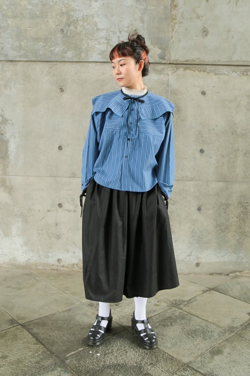 R+F5刷新【改造公式A】男版衬衫=女版衬衫 - 女装衬衫 - 棉．麻 蓝色