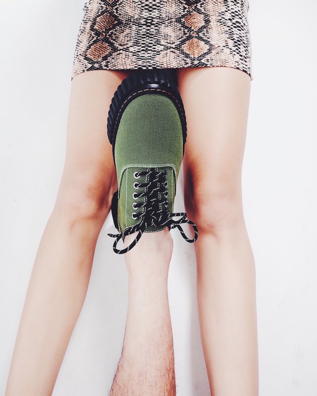 VATIC THE I ARMY / BLK SOLE 可丽露鞋 男女同款全尺寸 - 女款休闲鞋 - 棉 绿色