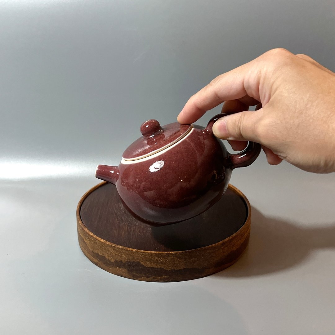温润铜红正把茶壶 / 极品铜红 / 小平凡手作 - 茶具/茶杯 - 陶 