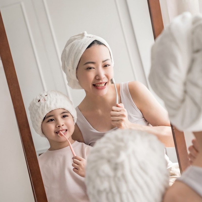 SANSO LIFE 美食系列超细纤维擦头包巾(两款可选) - 卫浴用品 - 聚酯纤维 