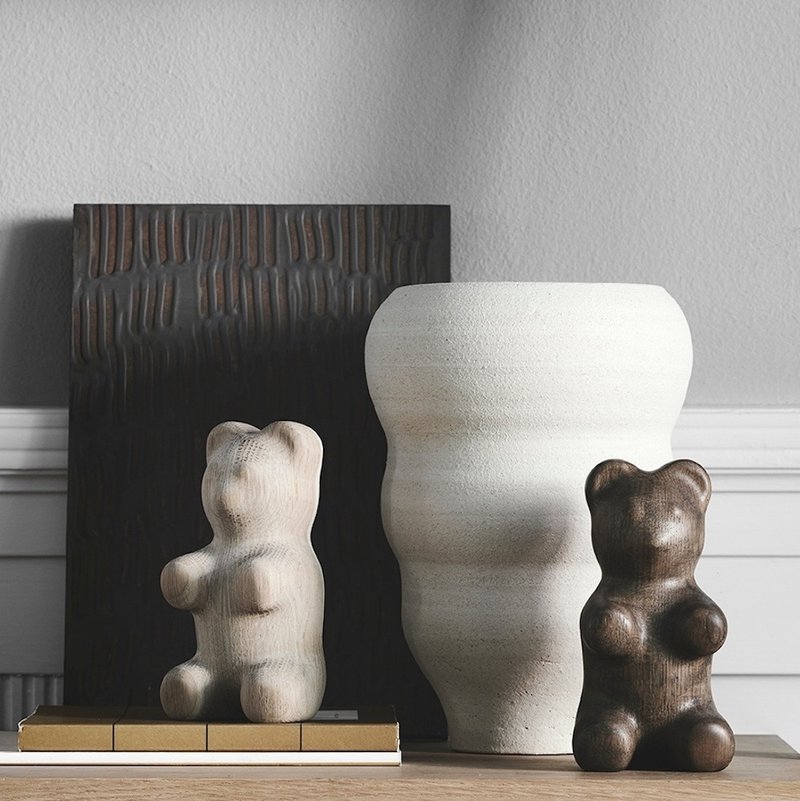 【母亲节礼盒】Boyhood 小熊软糖造型橡木摆饰 - 摆饰 - 木头 咖啡色