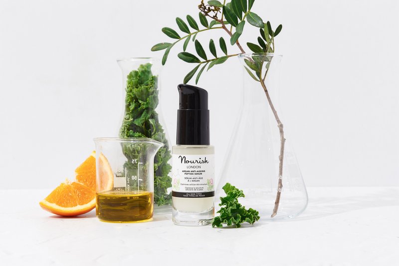 【纯素护肤品】英国 Nourish London 摩洛哥坚果逆时抗老胜肽精华 - 精华液/安瓶 - 浓缩/萃取物 