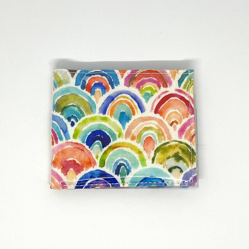 【快速出货】轻薄防泼水 | 酒精擦拭【透明果冻系短夹】虹 - 皮夹/钱包 - 其他材质 多色