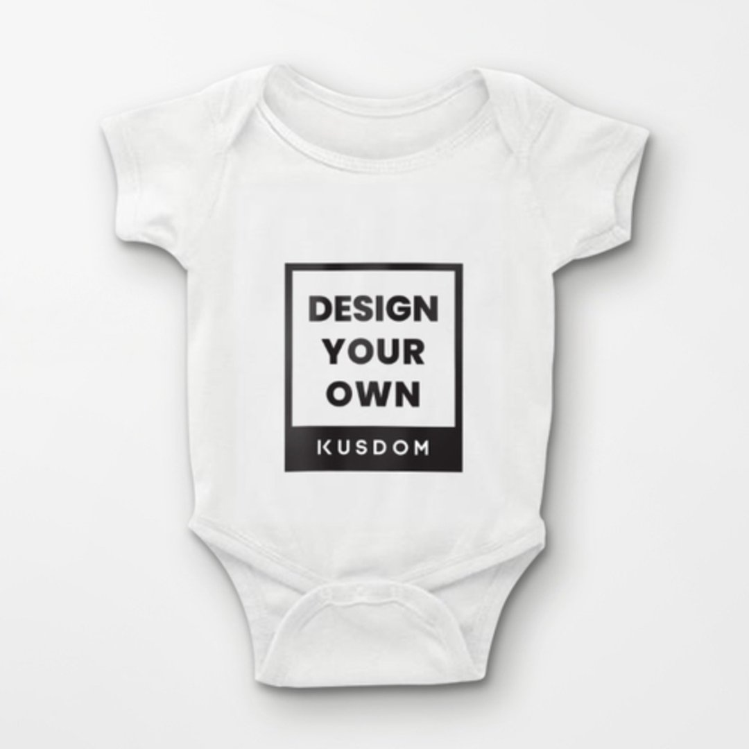 【定制化礼物】婴儿衣服 婴儿服饰│小孩用品/宝贝 Baby/包屁衣 - 包屁衣/连体衣 - 棉．麻 白色