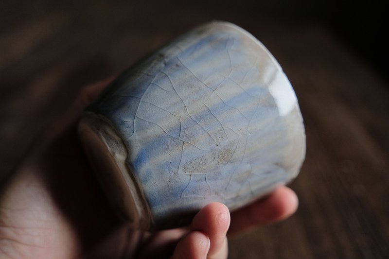 白层・琉璃海・淡紫・杯子 - 其他杯子 - 陶 白色