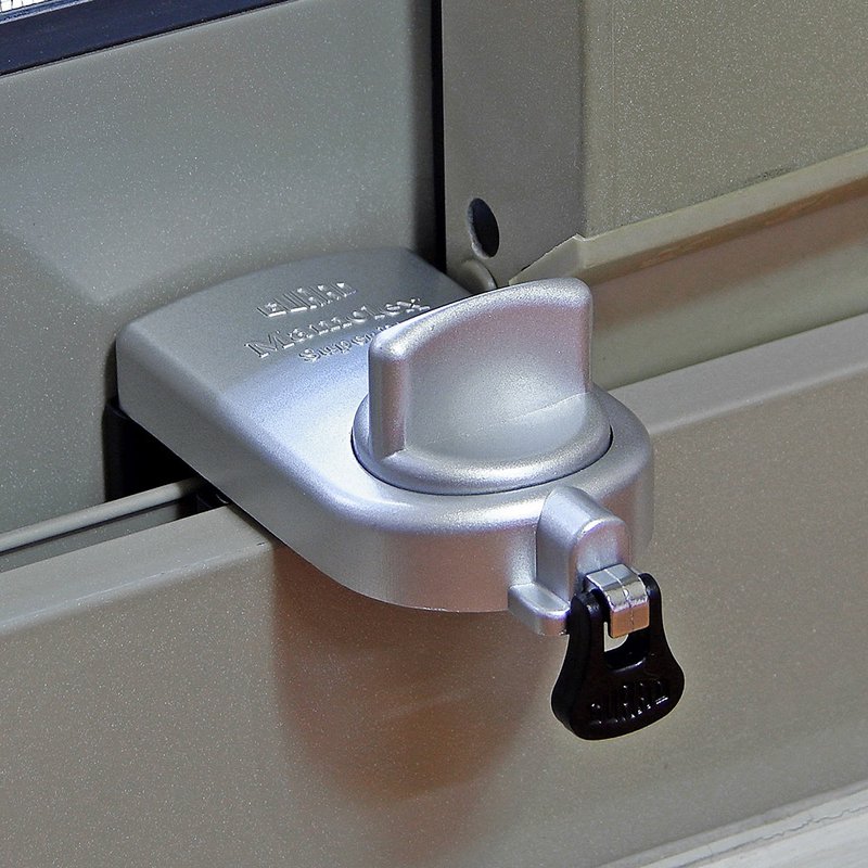 日本GUARD 儿童安全铝窗落地门锁_大确保环型(银) - 其他 - 其他金属 银色