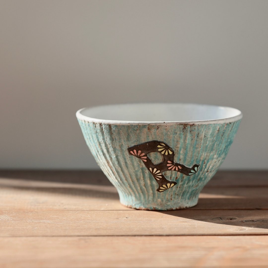 茶碗蓝色的 - 碗 - 陶 蓝色