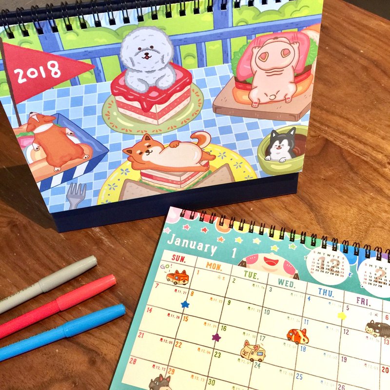 2018 大汪大发桌历 - 年历/台历 - 纸 