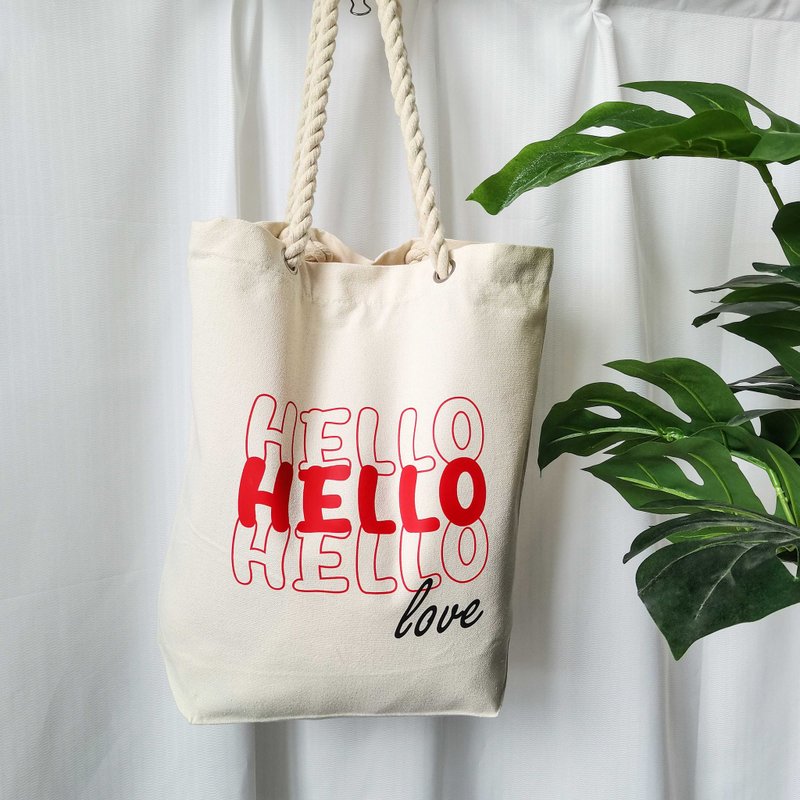 定制帆布包diy环保手提帆布袋棉麻大容量 - 手提包/手提袋 - 棉．麻 