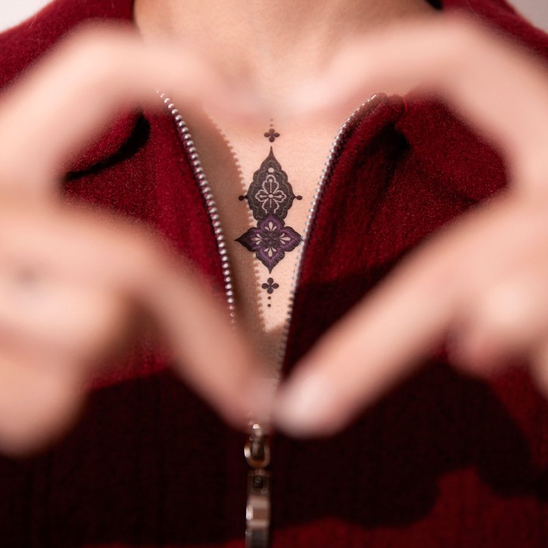 【哑光纹身贴纸】香港设计 | 刮刮纹身贴刺青贴 - 刺绣纹样 - 纹身贴 - 其他材质 