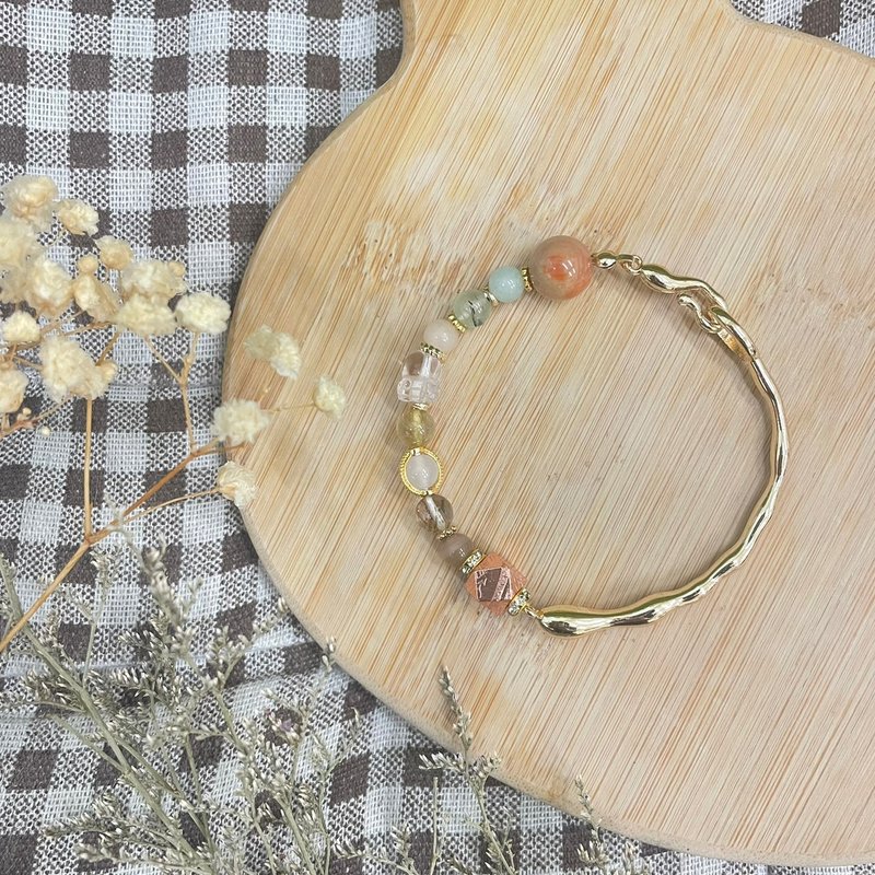 天铁合体阿拉善强运弹性手链 - 手链/手环 - 水晶 金色