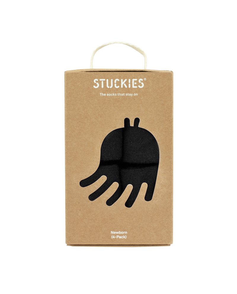 Stuckies - 宝宝袜新生儿礼盒 - Black - 婴儿袜子 - 棉 
