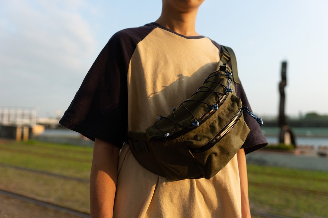 KeepgeeK怪客缝制所/设计师户外机能防水肩斜背带腰包Fanny Pack - 手提包/手提袋 - 尼龙 