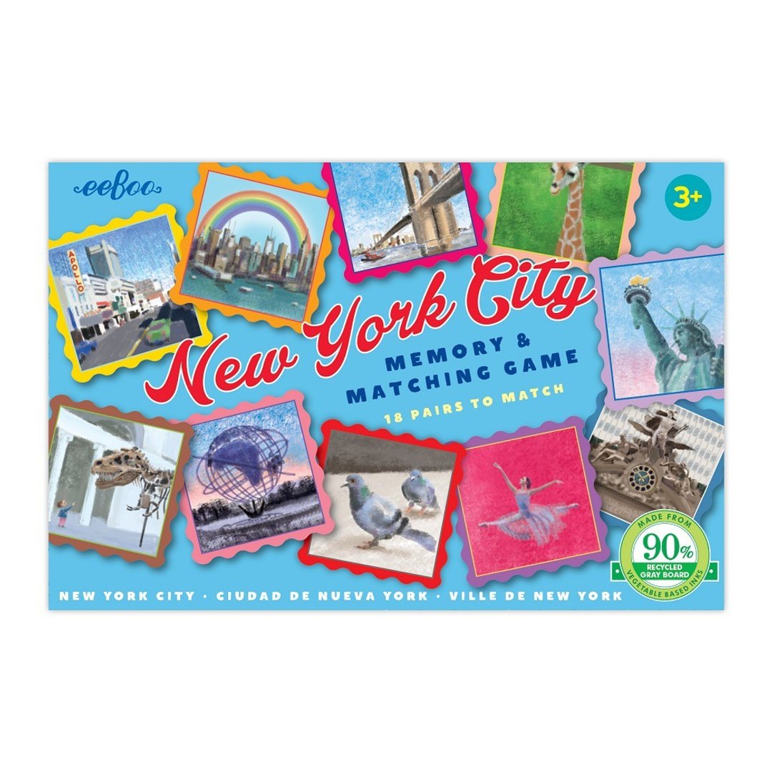 eeBoo 小游戏系列-New York City Little Matching Game纽约都市 - 桌游/玩具 - 纸 多色