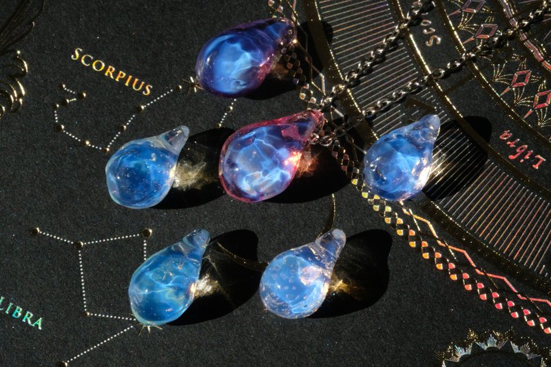 Crystal Bay Necklace 晶.凝项链 - 项链 - 玻璃 蓝色