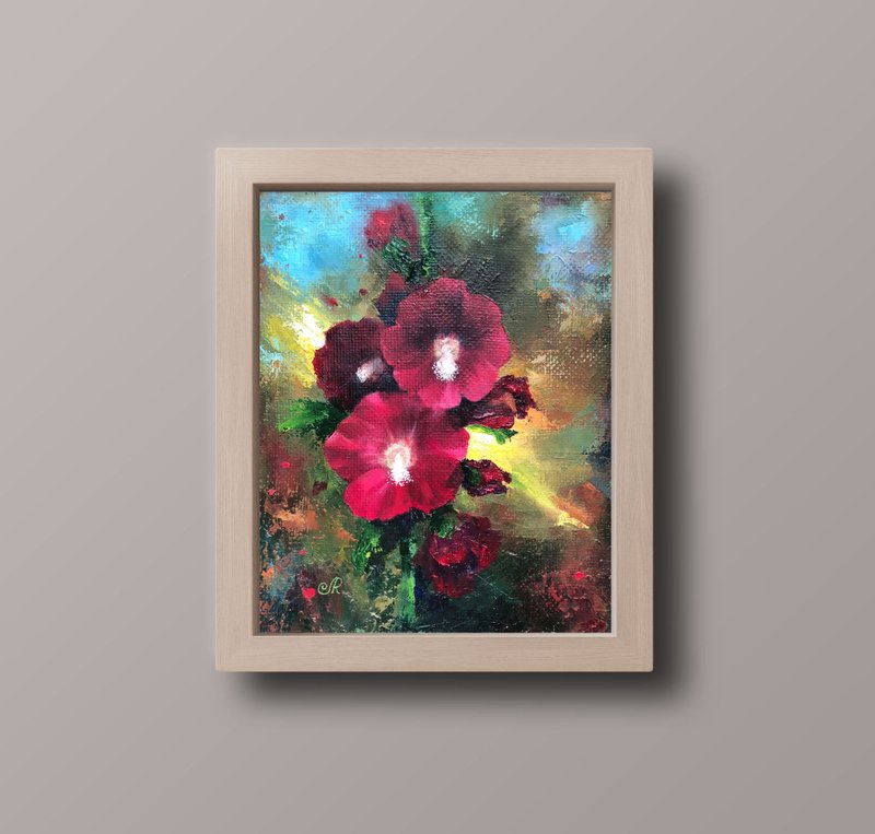 花卉油画原创花卉画 - 海报/装饰画/版画 - 其他材质 紫色