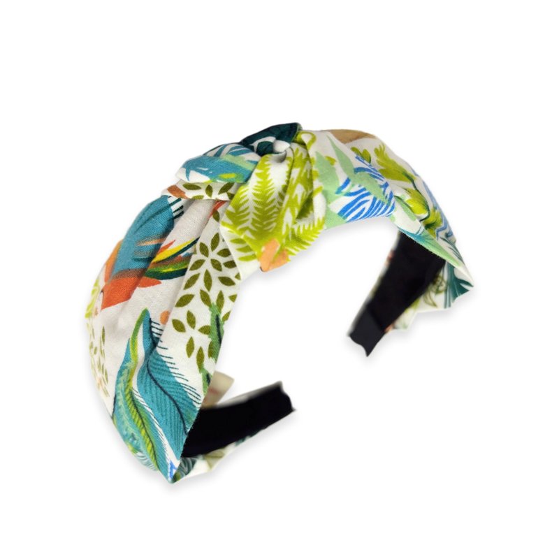 波西米亚风手工雪纺发箍  温柔质感  百搭必备  轻盈不夹头 - 发带/发箍 - 棉．麻 