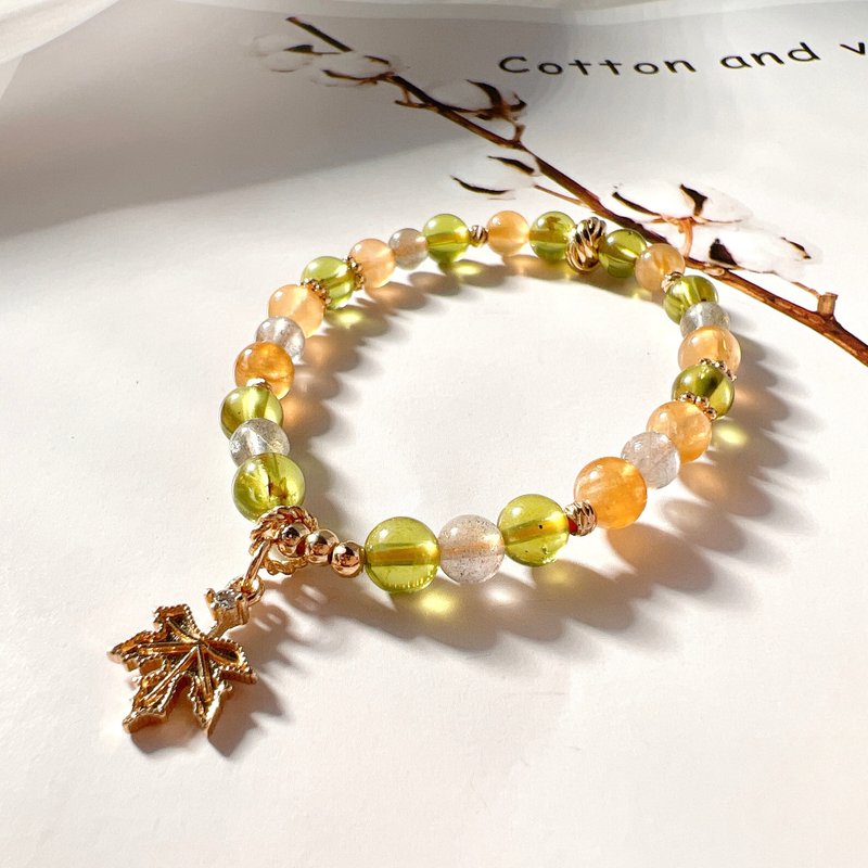 橄榄石 | 月光石 |安德森长石 - 手链/手环 - 水晶 