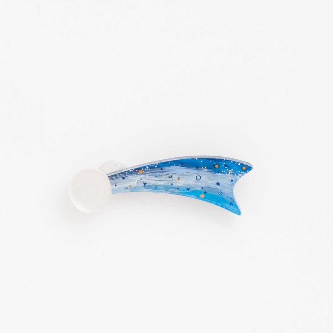 brooch - 胸针 - 压克力 蓝色