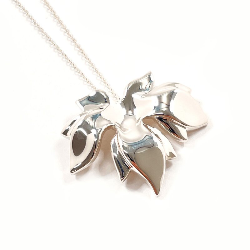 【日本直送 二手美品】蒂芙尼 TIFFANY&Co. 项链 枫叶 纯银 亮银色 全新抛光处理 - 项链 - 纯银 银色