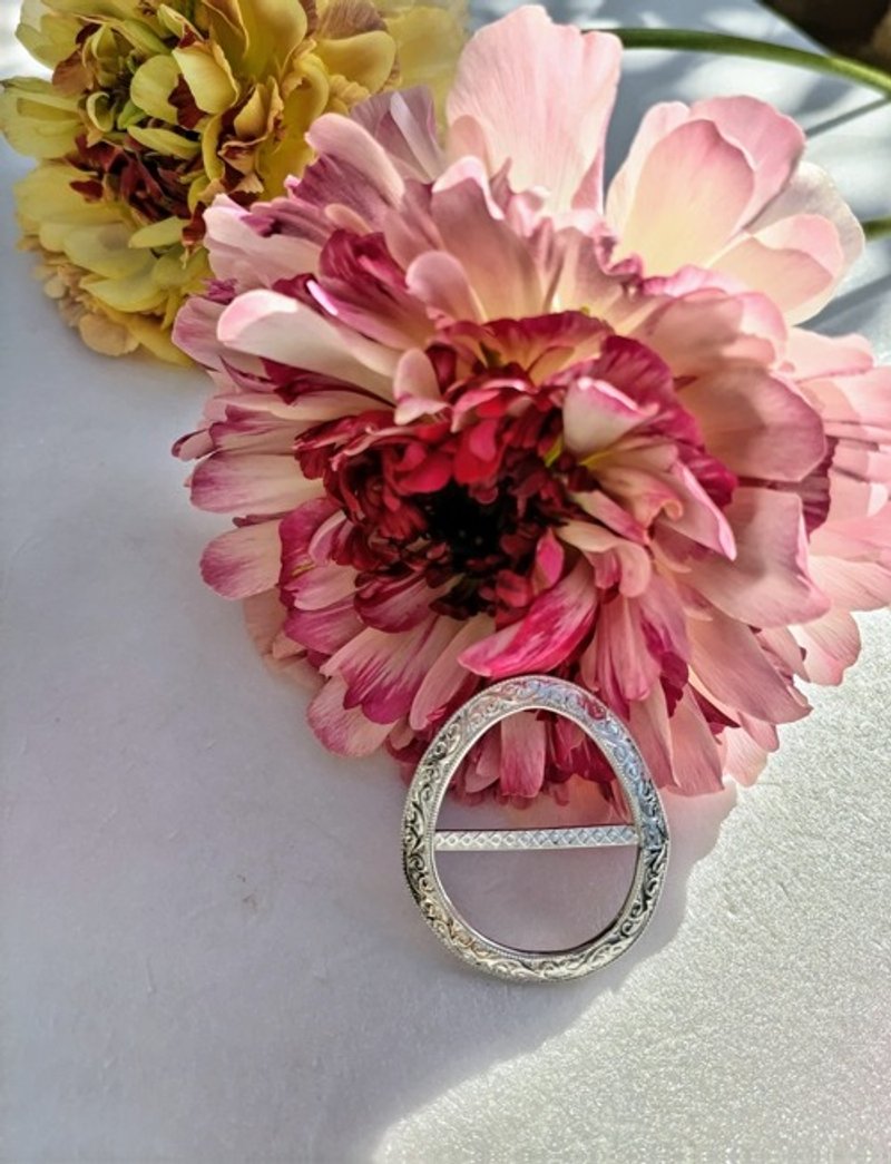 Pinkoi 代购 - SV925 围巾环/吊坠蛋形 - 项链 - 其他金属 