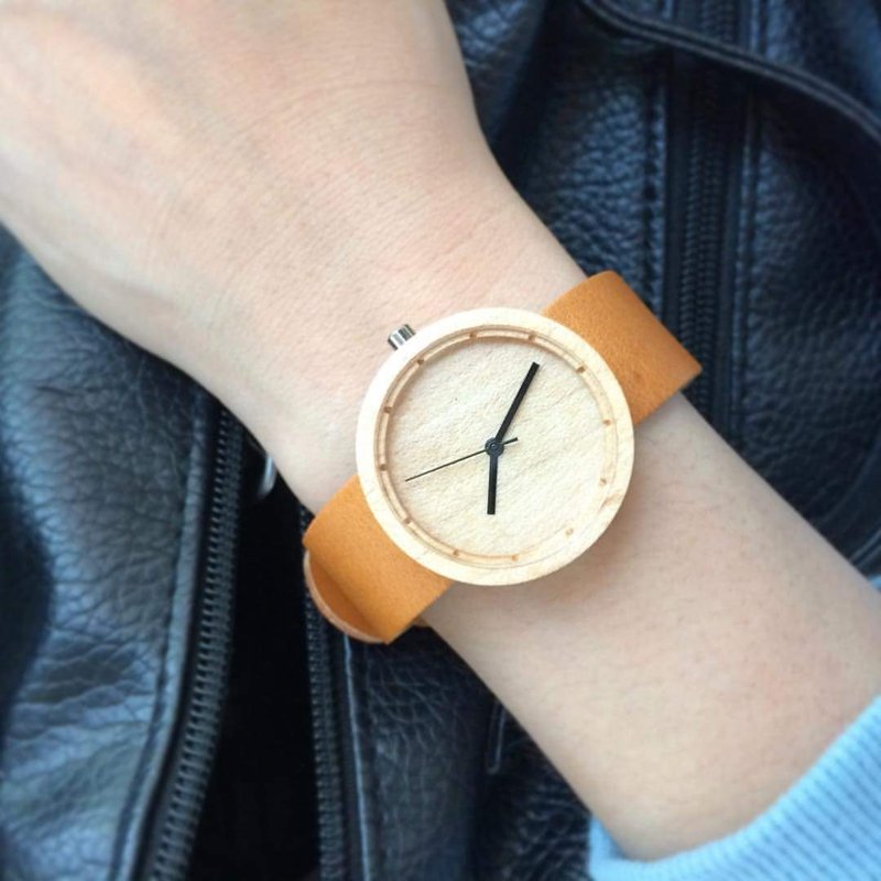 Nakari watch Maple Tan Girl size - 女表 - 木头 