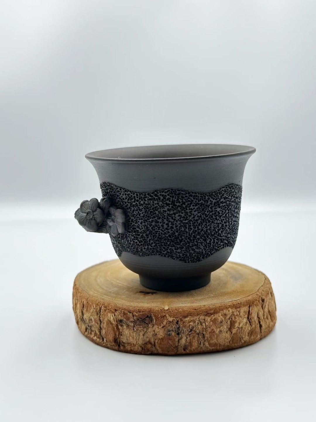 手工制作-紫泥系列-紫泥梅花杯-左-容量约80cc - 茶具/茶杯 - 其他材质 