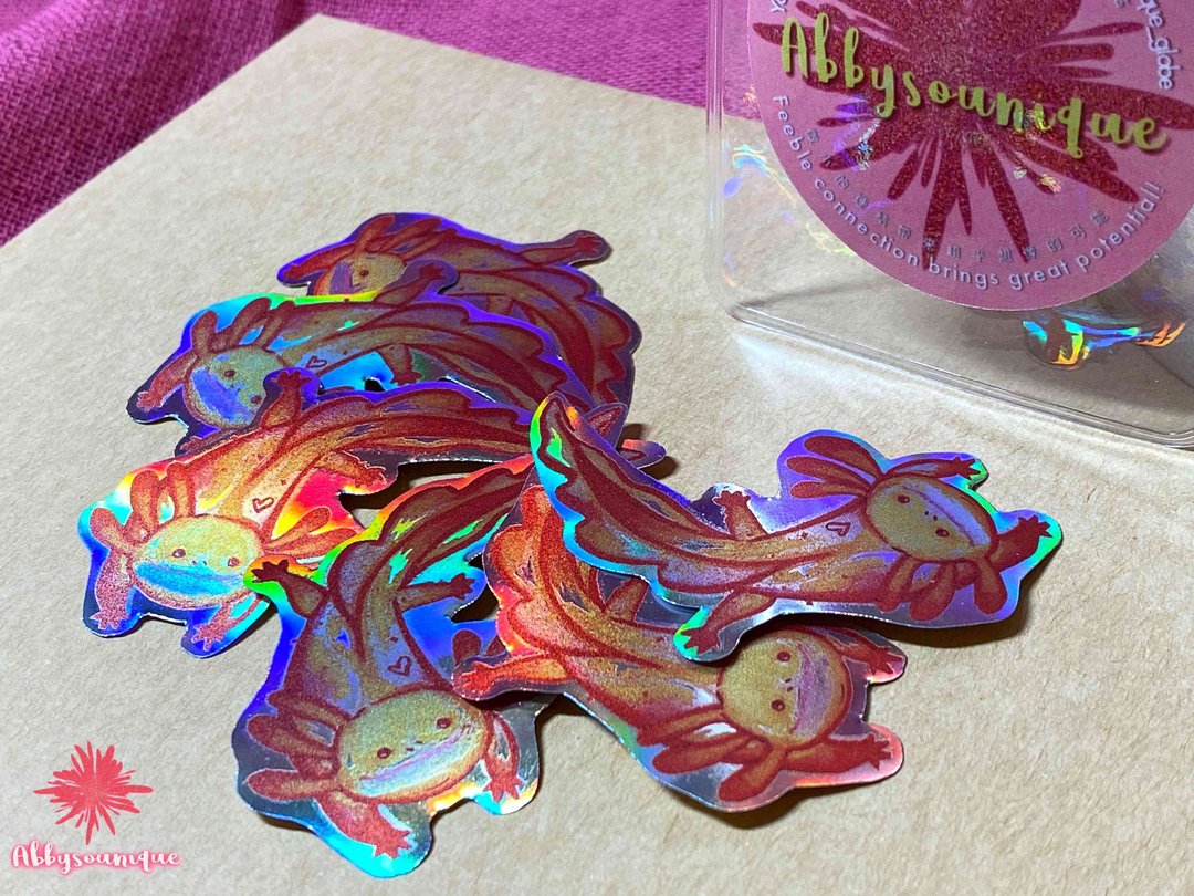 六角恐龙Hobby幻彩雷射贴纸 - 发饰 - 纸 多色