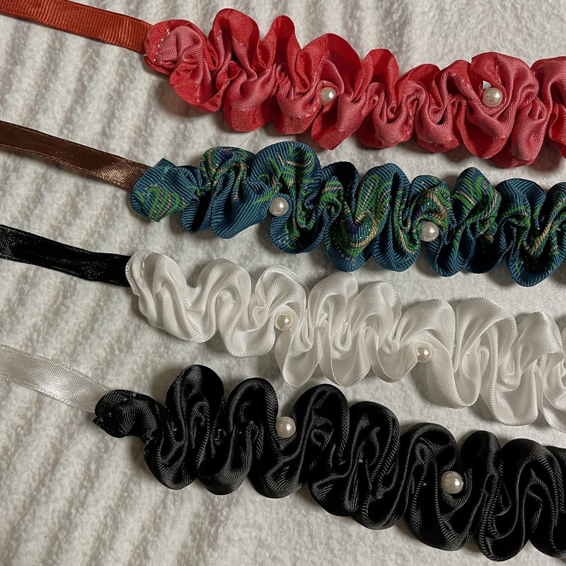 Satin Necklace | 缎带の曲奇饼宠物项链 - 衣/帽 - 聚酯纤维 