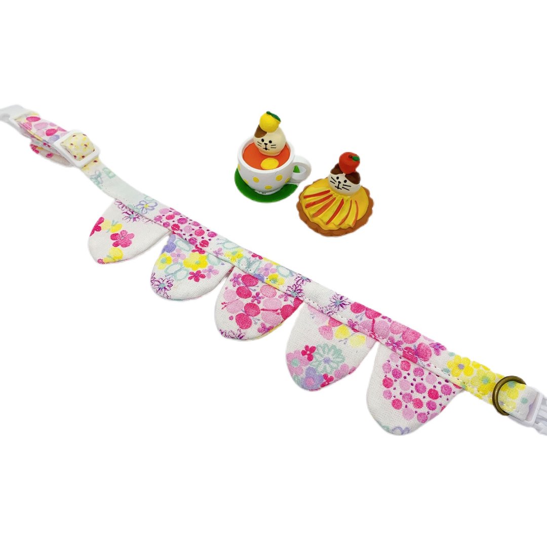 MaoFenBiBi 盛开 - 限量日本布 - 手作花瓣项圈 & 手工项圈 - 项圈/牵绳 - 棉 