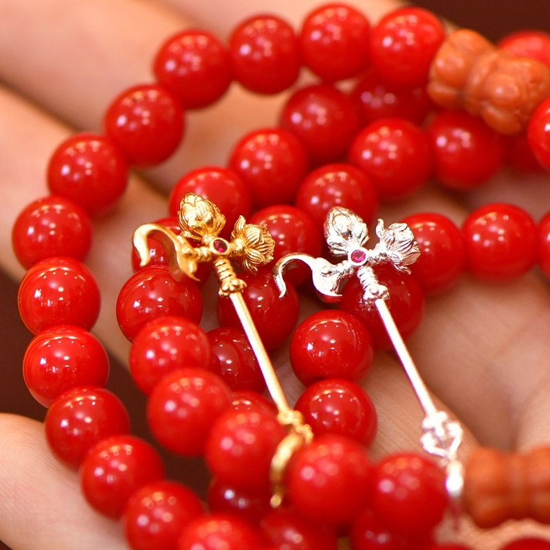 藏传佛教【红财神怀爱鈎】银招福德财富 S925吊坠卡子 - 项链 - 贵金属 