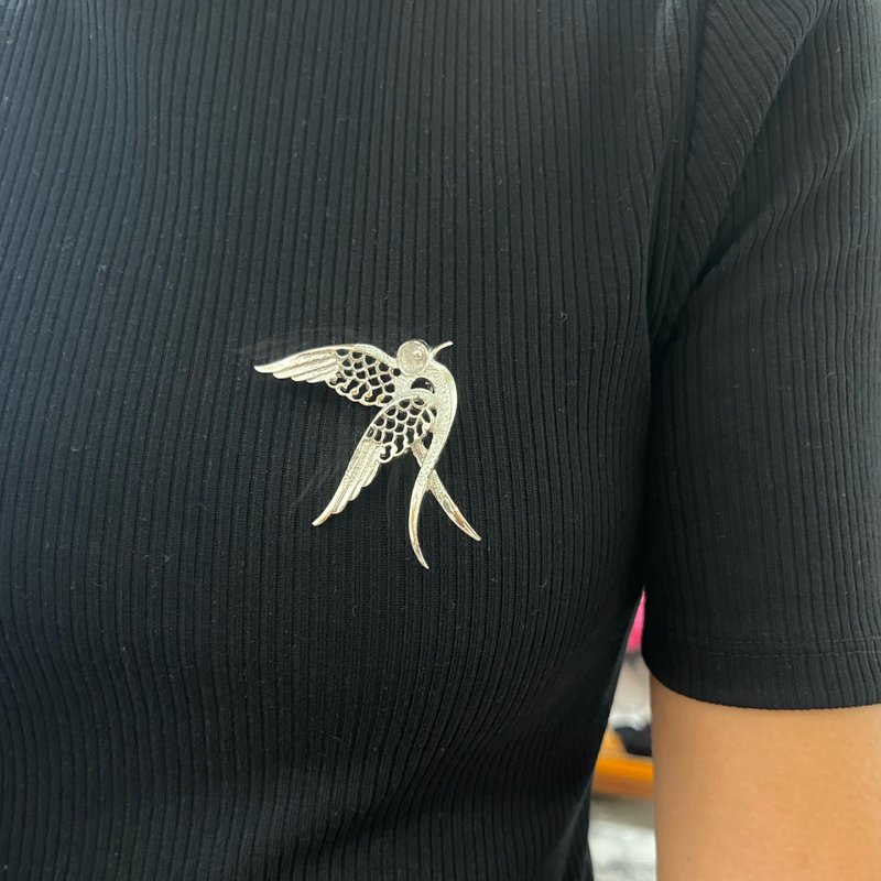 •Duchess• Sarah Coventry银色和平鸽胸针 - 胸针 - 其他金属 银色