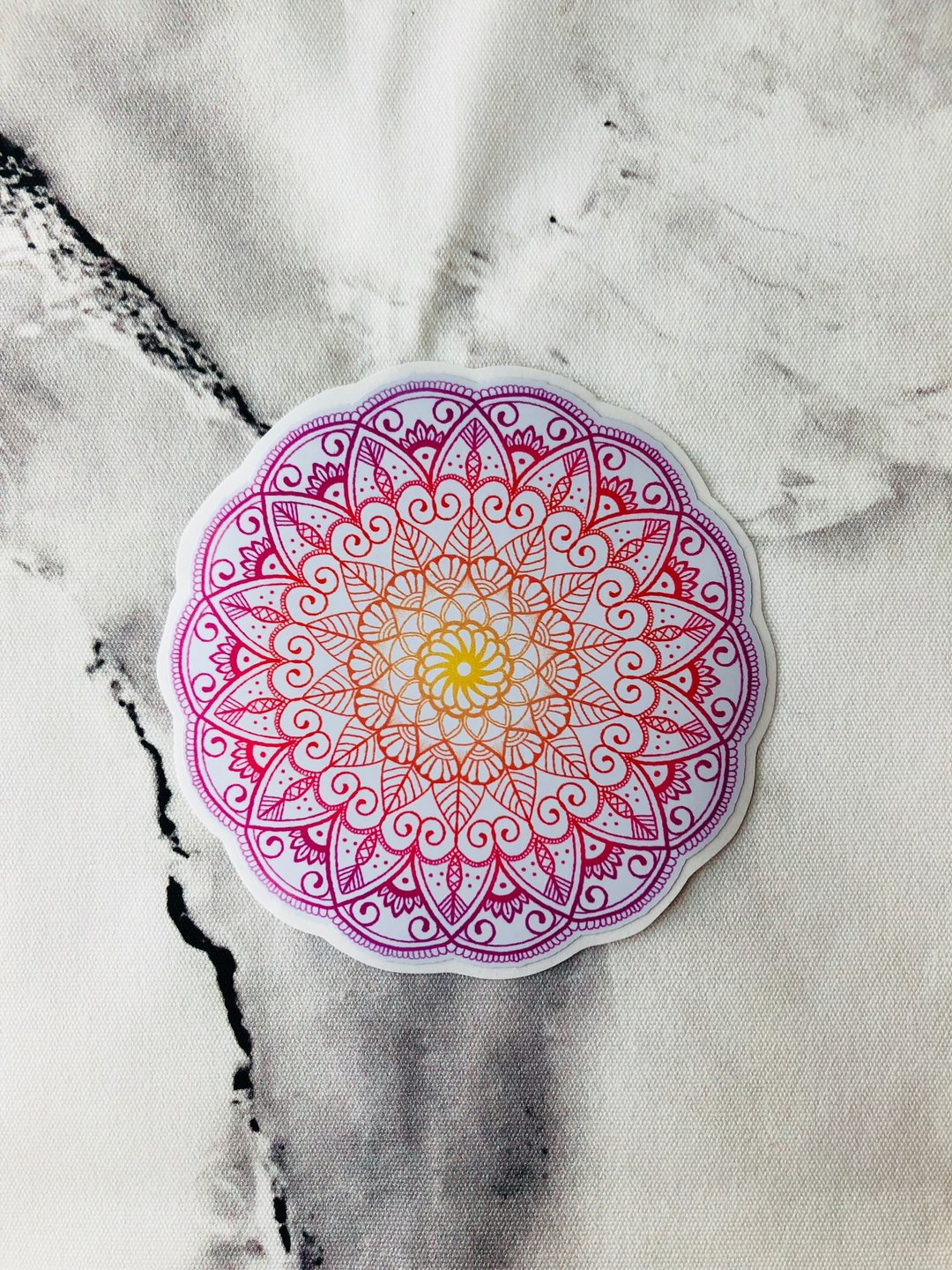 (单一售) 手绘 Mandala Henna 防水 行李箱 贴纸  曼陀罗 汉娜 - 贴纸 - 防水材质 多色
