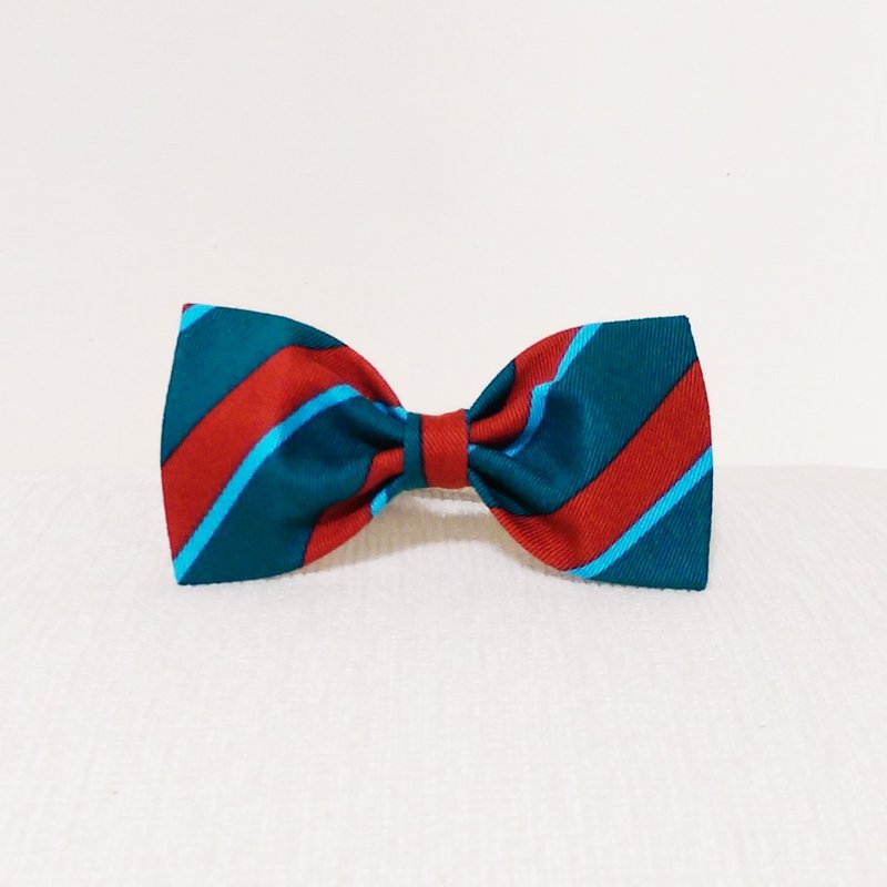 Ella Wang Design Bowtie 宠物 领结 蝴蝶结 猫 狗 条纹 绅士 - 项圈/牵绳 - 其他材质 蓝色
