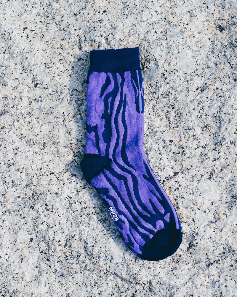 MOODLABBYLORRAINE | Purple Fantasy 袜子 - 袜子 - 棉．麻 紫色