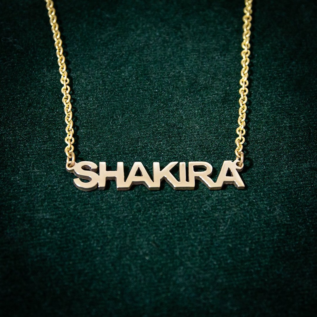 Made to order - Custom name necklace - 项链 - 银 银色