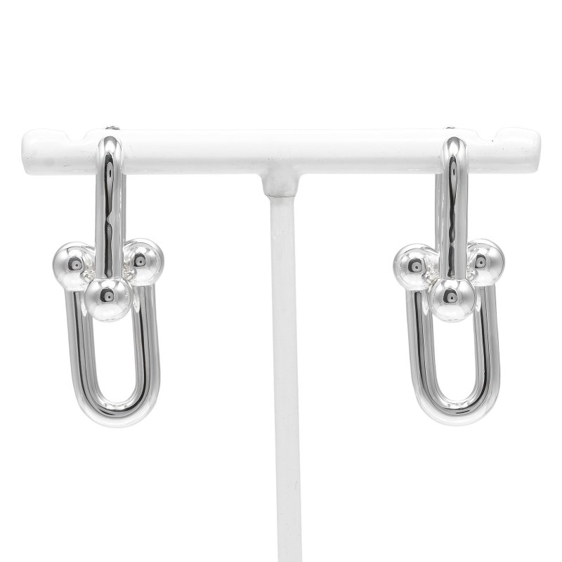 [日本直送] Tiffany & Co. 五金大链耳针925银约 10.75g [二手] A 级 - 耳环/耳夹 - 银 银色